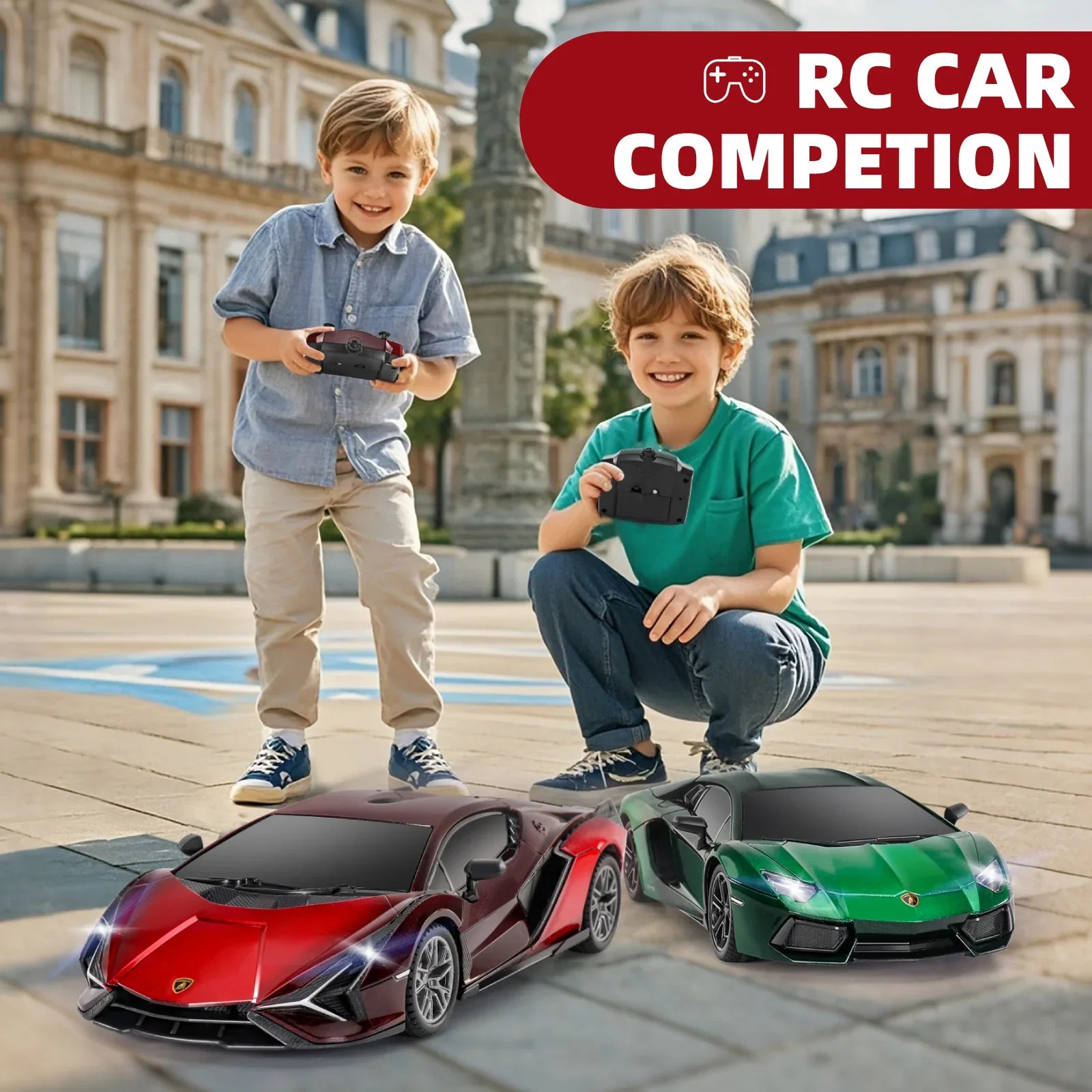 MIEBELY Lamboghini RC Car - 1:24 Scale Lambo Toy Car 3.7V 500mAh, Sián Fast Remote Control Car for Boys 8-12, Rc Race Model Birthday Gifts for Kids Adults Boys Girls Age 6-12 Year Old - MIEBELY