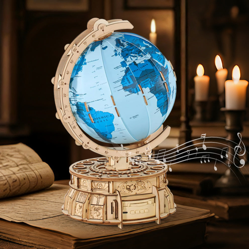 MIEBELY 3D Wooden Globe Puzzle: A Miniature Planet for Your Desk – More Than a Toy, It’s Poetic Living
