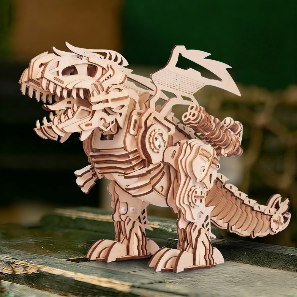 A Wooden T-Rex That Walks and Roars: MIEBELY’s Puzzle Brings Your Child’s Dinosaur Dream to Life