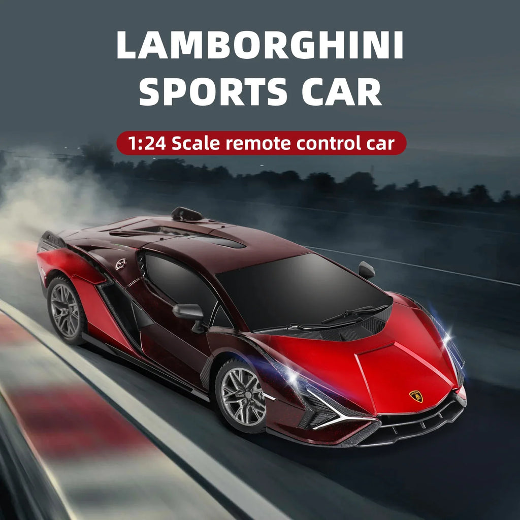 MIEBELY Lamboghini RC Car - 1:24 Scale Lambo Toy Car 3.7V 500mAh, Sián Fast Remote Control Car for Boys 8-12, Rc Race Model Birthday Gifts for Kids Adults Boys Girls Age 6-12 Year Old - MIEBELY