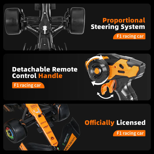 MIEBELY Authentic Licensed 1/14 McLaren F1 Remote Control Car – Formula 1 Collection RC car Series for Kids and Adults - 2.4GHz Racing Hobby Car Model Ideal Gifts for Adults Kids Boys Girls - MIEBELY