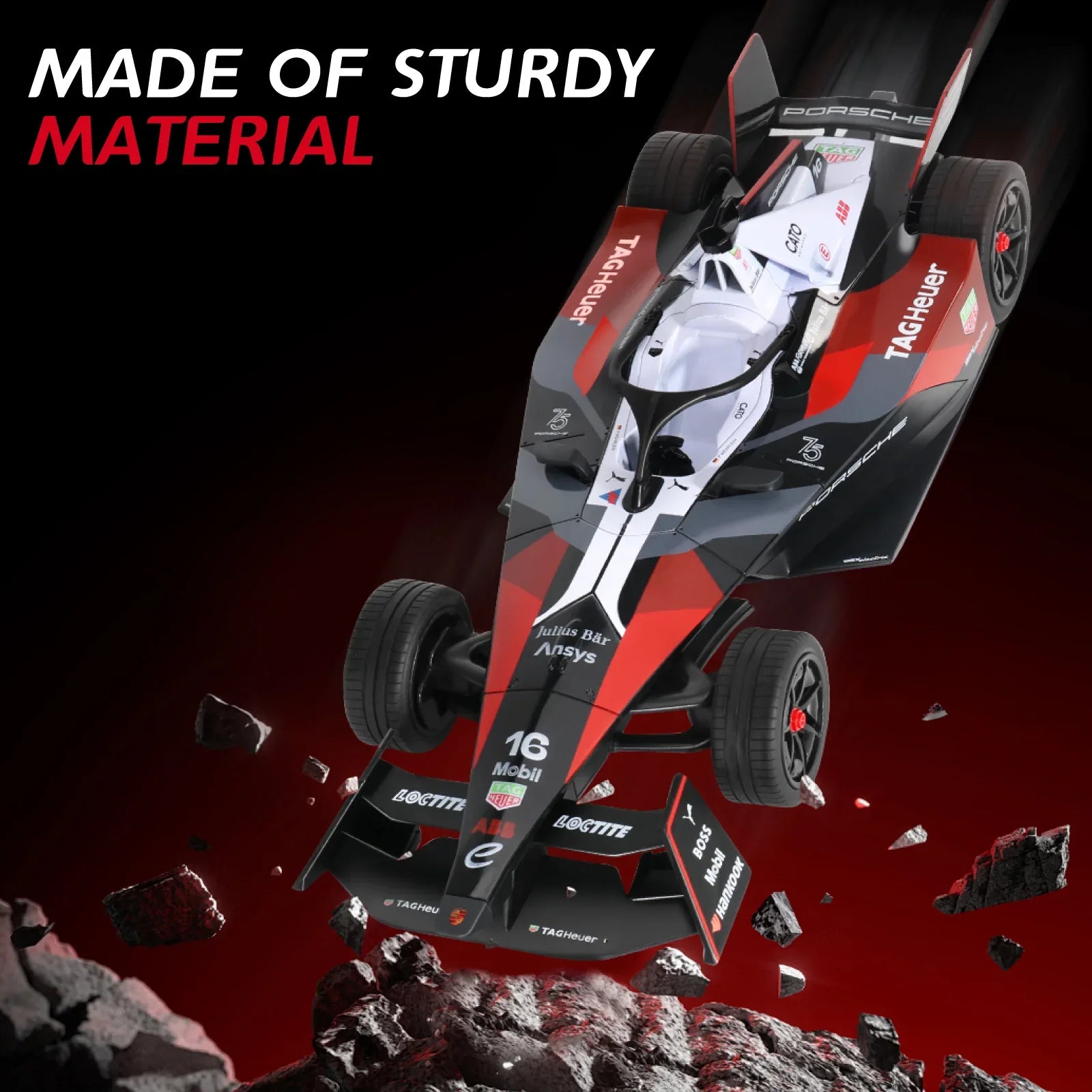 MIEBELY Remote Control Car - 1/14 Scale Authentic Licensed Porsche Formula Rc Race Car,2.4GHz 3.7V 500 mAh Toys, Racing Hobby Car Model Ideal Gifts for Adults Kids Boys Girls - MIEBELY