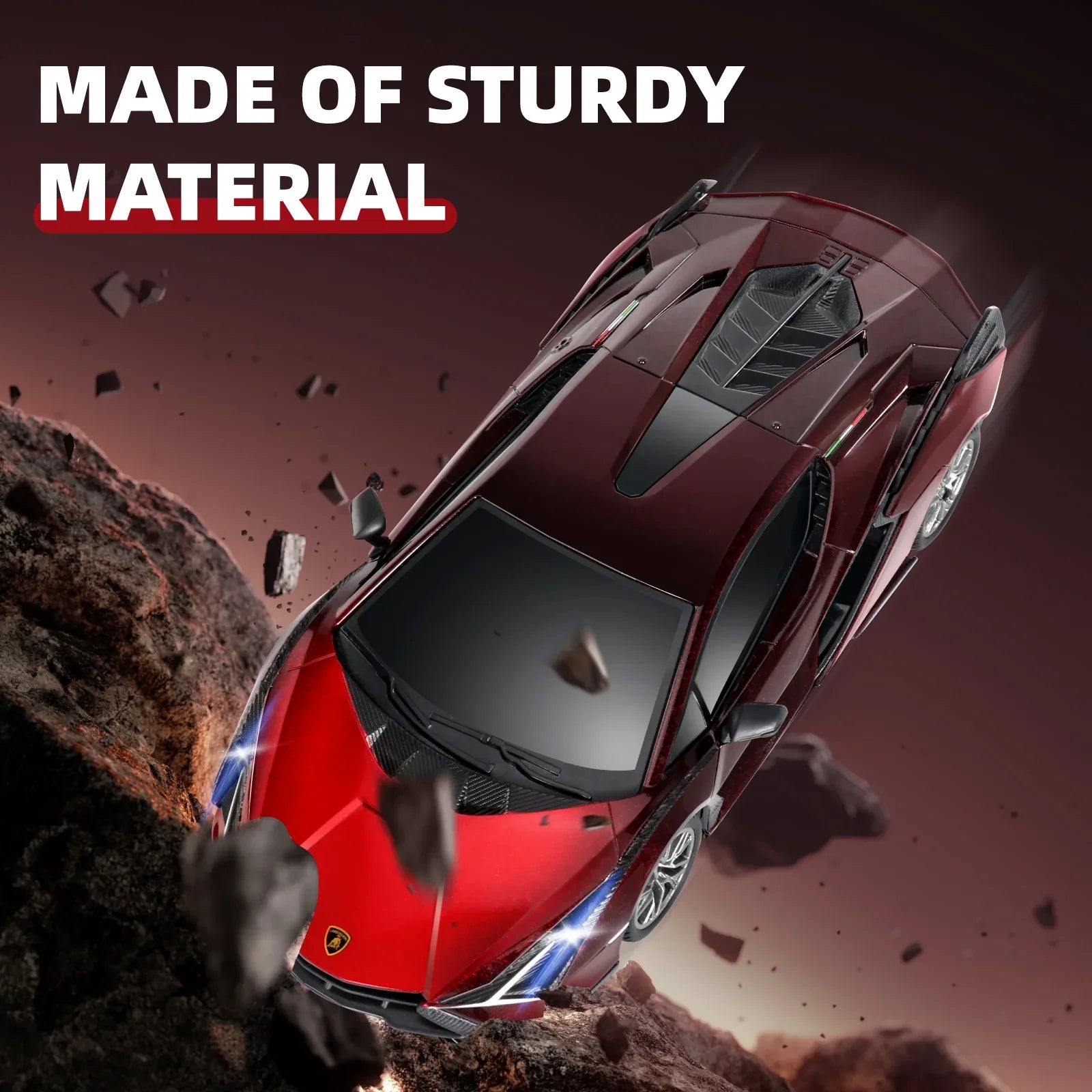 MIEBELY Lamboghini RC Car - 1:24 Scale Lambo Toy Car 3.7V 500mAh, Sián Fast Remote Control Car for Boys 8-12, Rc Race Model Birthday Gifts for Kids Adults Boys Girls Age 6-12 Year Old - MIEBELY