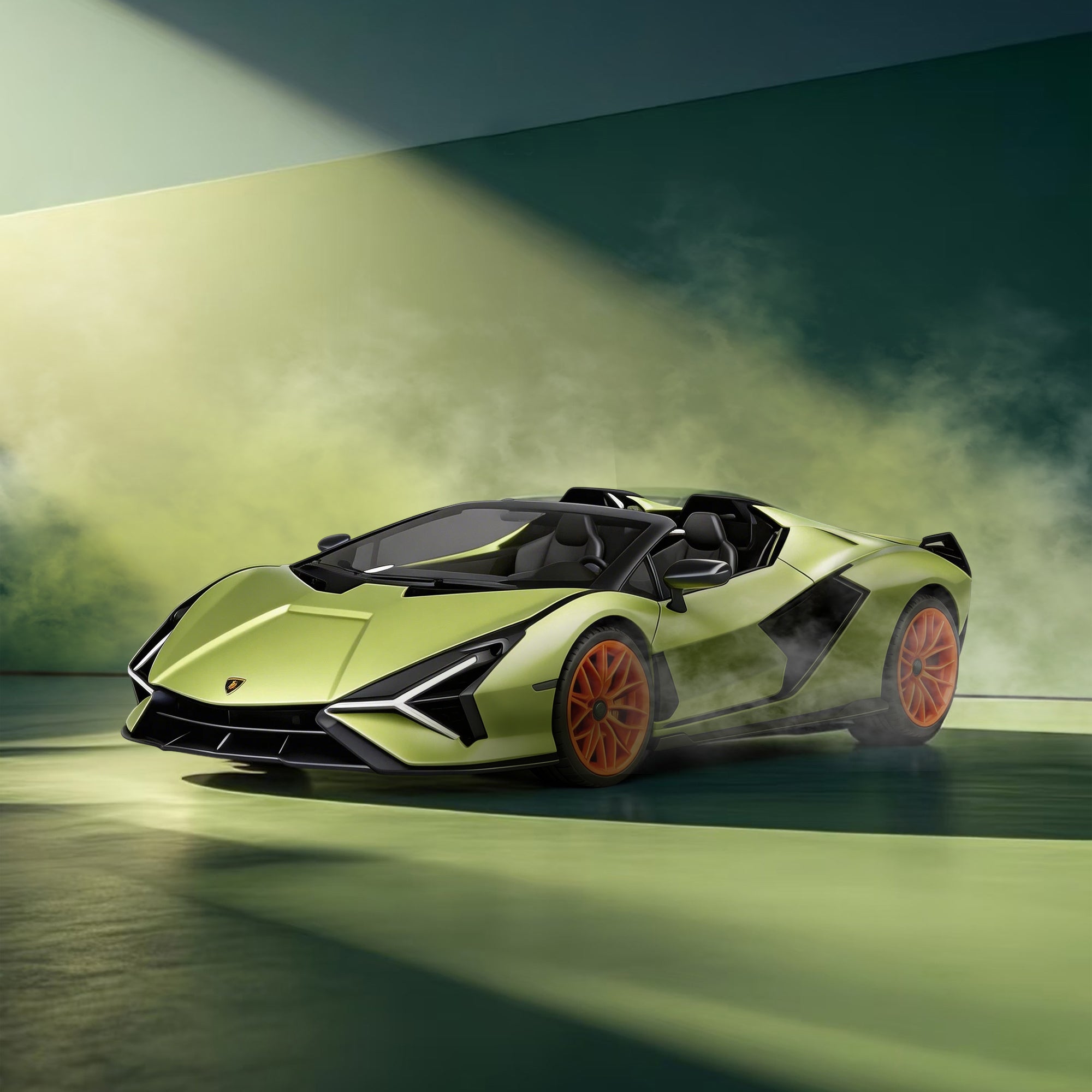 1:12 Lamborghini Sian Remote Control Car (Green)