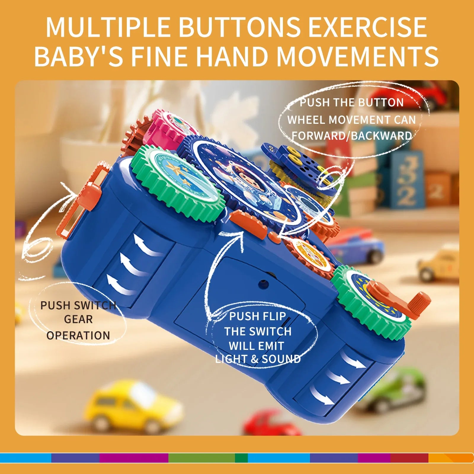 STEM Learning Gears Toys for Boys Girls Age 3+ Years old, Toddler Engineers Building Toy Set for 3-5, 30Pcs Educational Construction Toy Set for Kids, Birthday Gift for Kid Toys, Kindergarten Science - MIEBELY