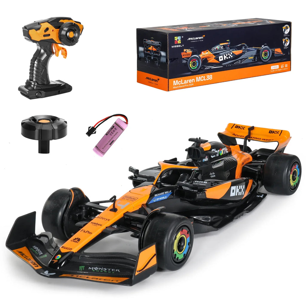 MIEBELY Authentic Licensed 1/14 McLaren F1 Remote Control Car – Formula 1 Collection RC car Series for Kids and Adults - 2.4GHz Racing Hobby Car Model Ideal Gifts for Adults Kids Boys Girls - MIEBELY