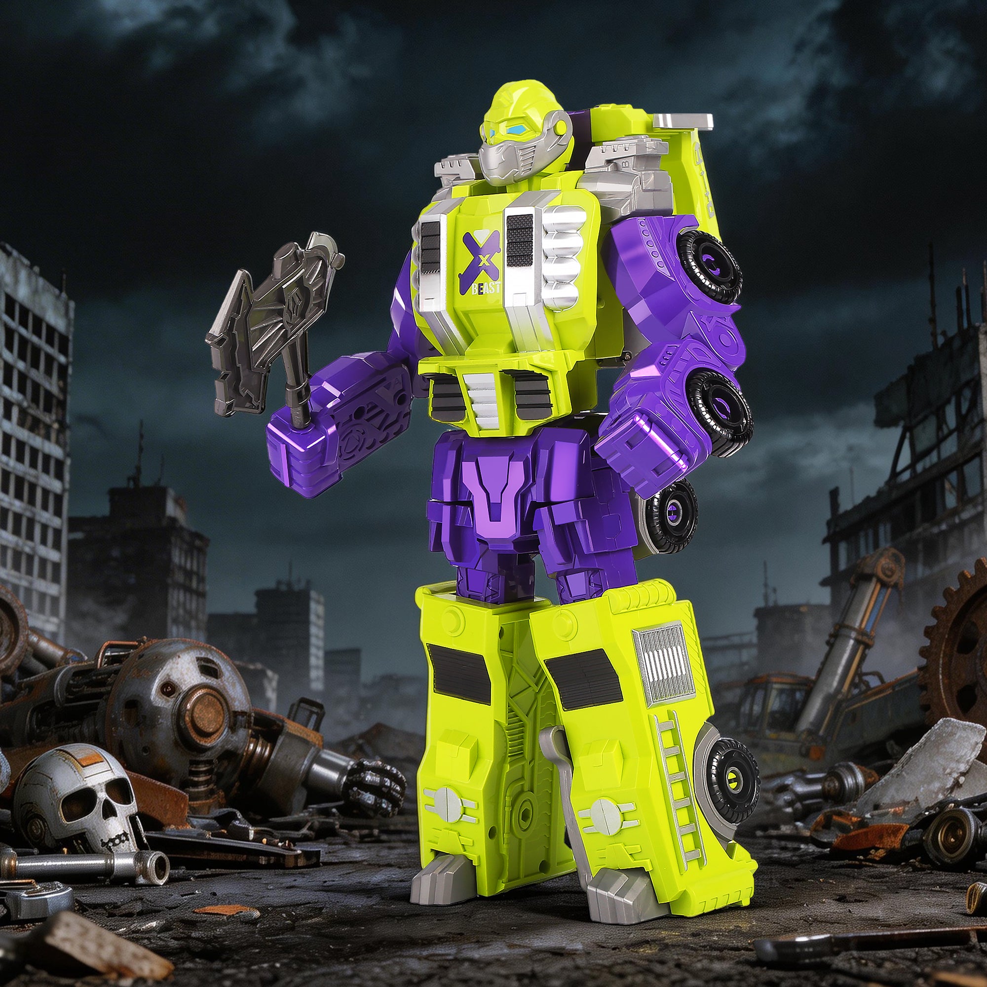 4-in-1 Magnetic Gorilla Transforming Robot Set