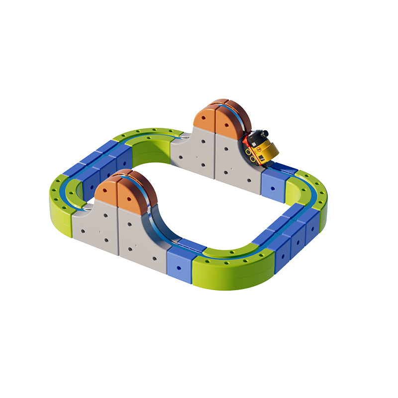 55 PCS Magnetic Electric Track Set