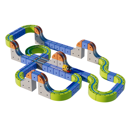 126 PCS Magnetic Electric Track Set