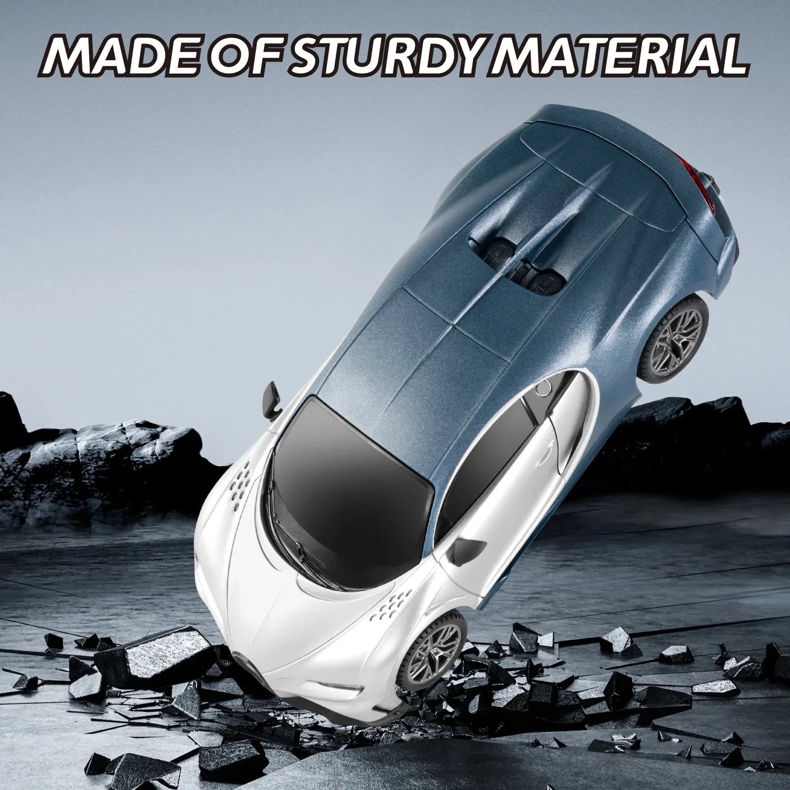 MIEBELY Remote Control Car - 1/24 Scale Fast Rc Race Car, Bugatti Chiron 3.7V 500 mAh Toys with Headlight, Racing Hobby Model Birthday Ideal Gifts for Adults Kids Boys Age 6 7 8 9 10 Year Old - MIEBELY