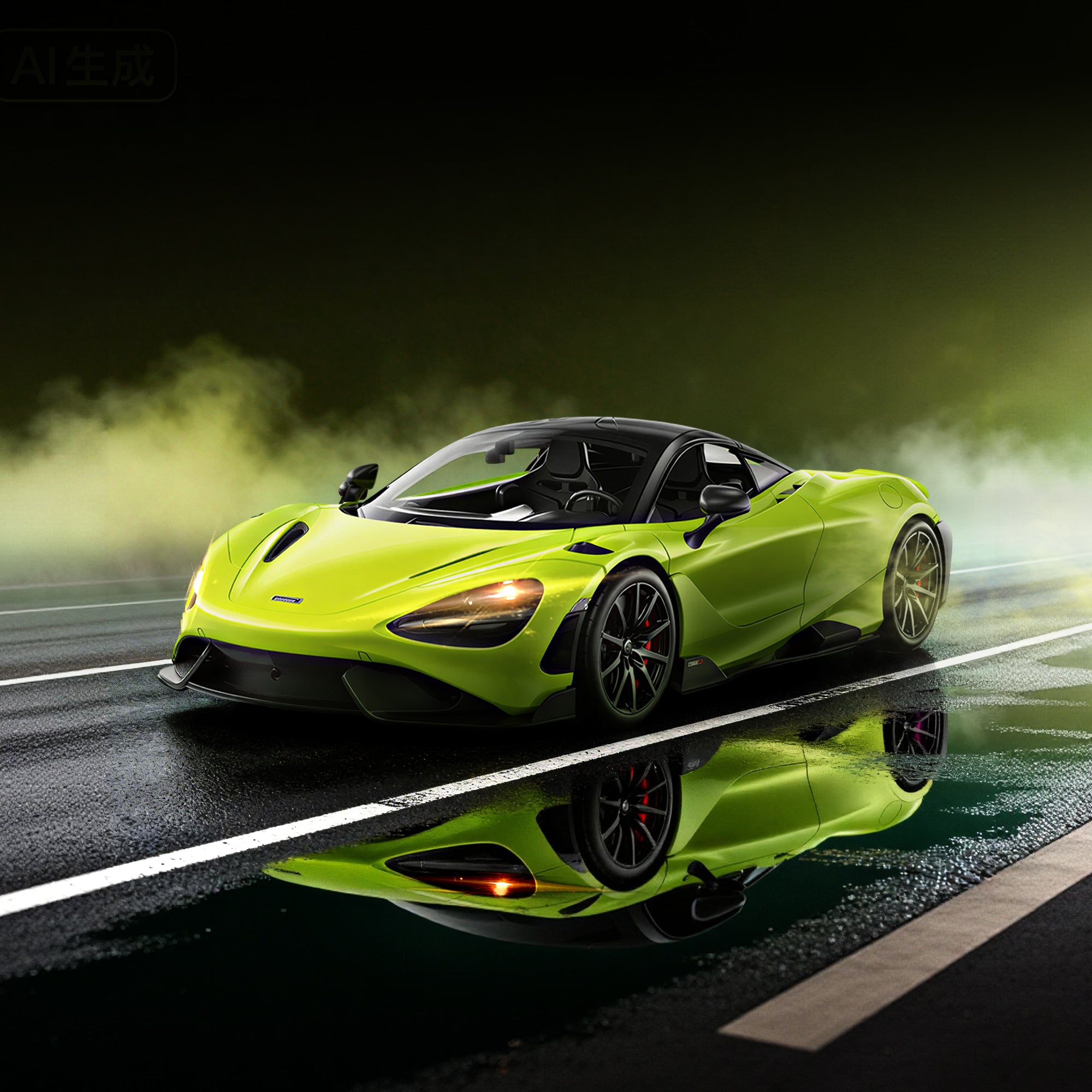 1:12 McLaren 765LT Remote Control Car (Green)