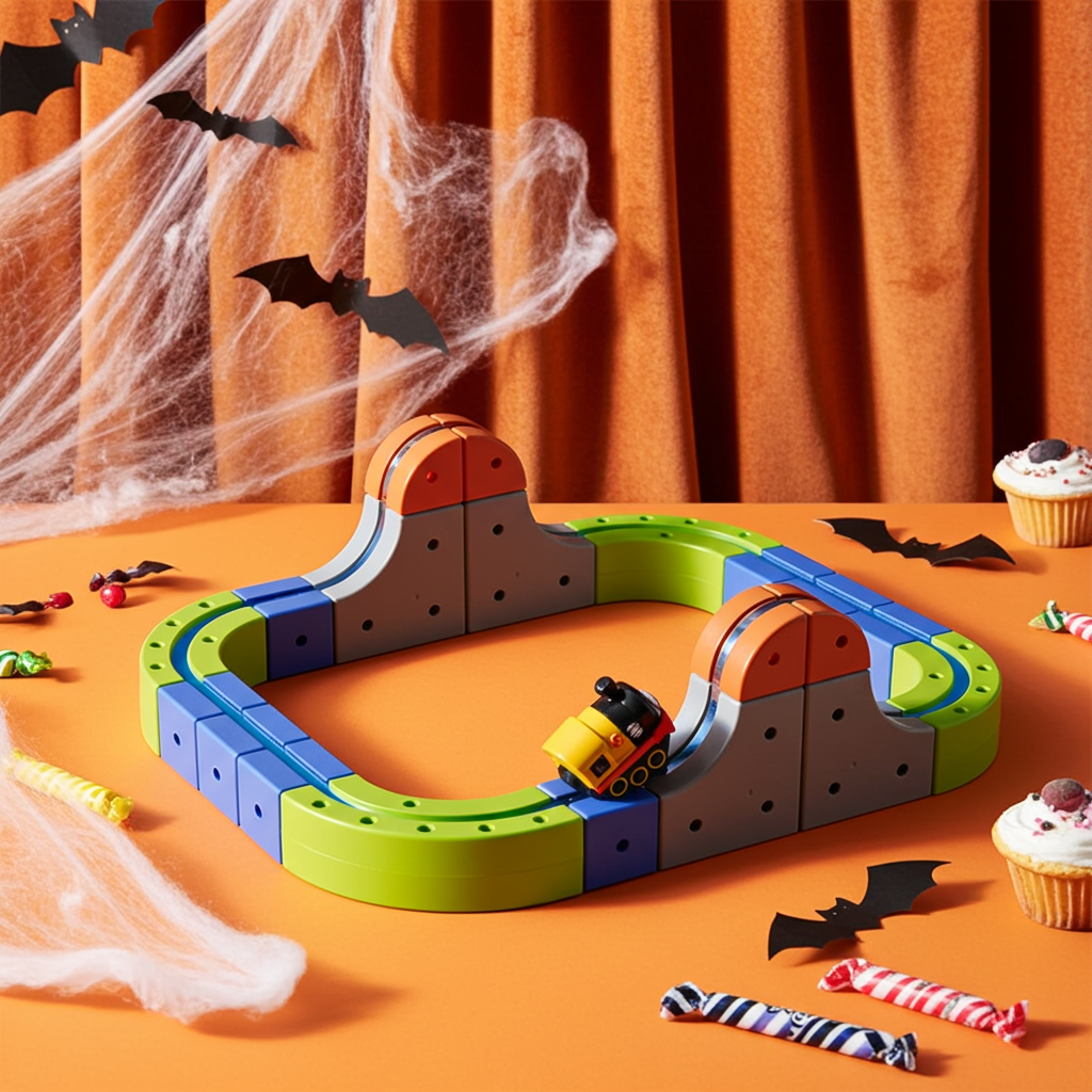 55 PCS Magnetic Electric Track Set