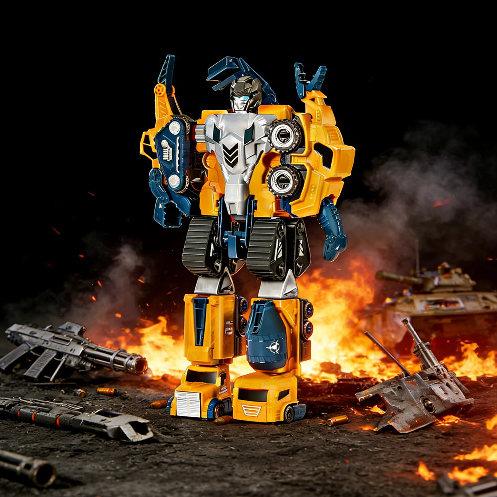 5-in-1 Magnetic Transforming Robot Set