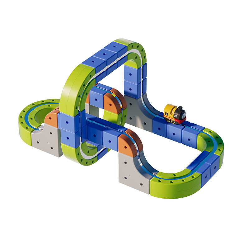 69 PCS Magnetic Electric Track Set