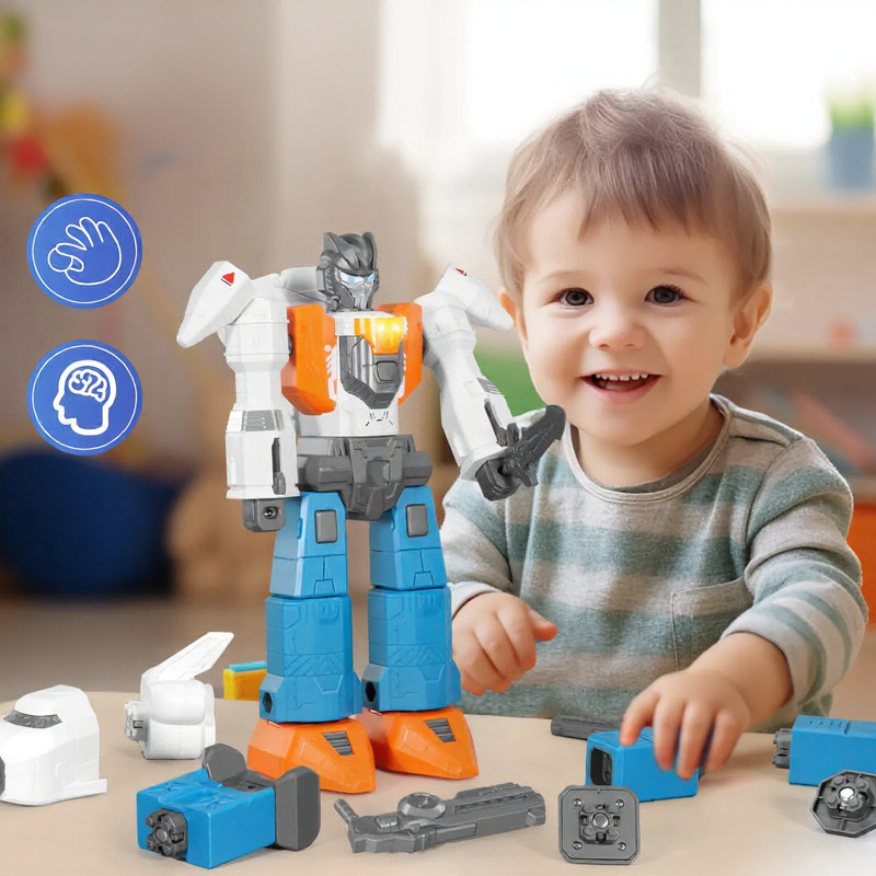 3-in-1 Magnetic Transforming Robot Toy