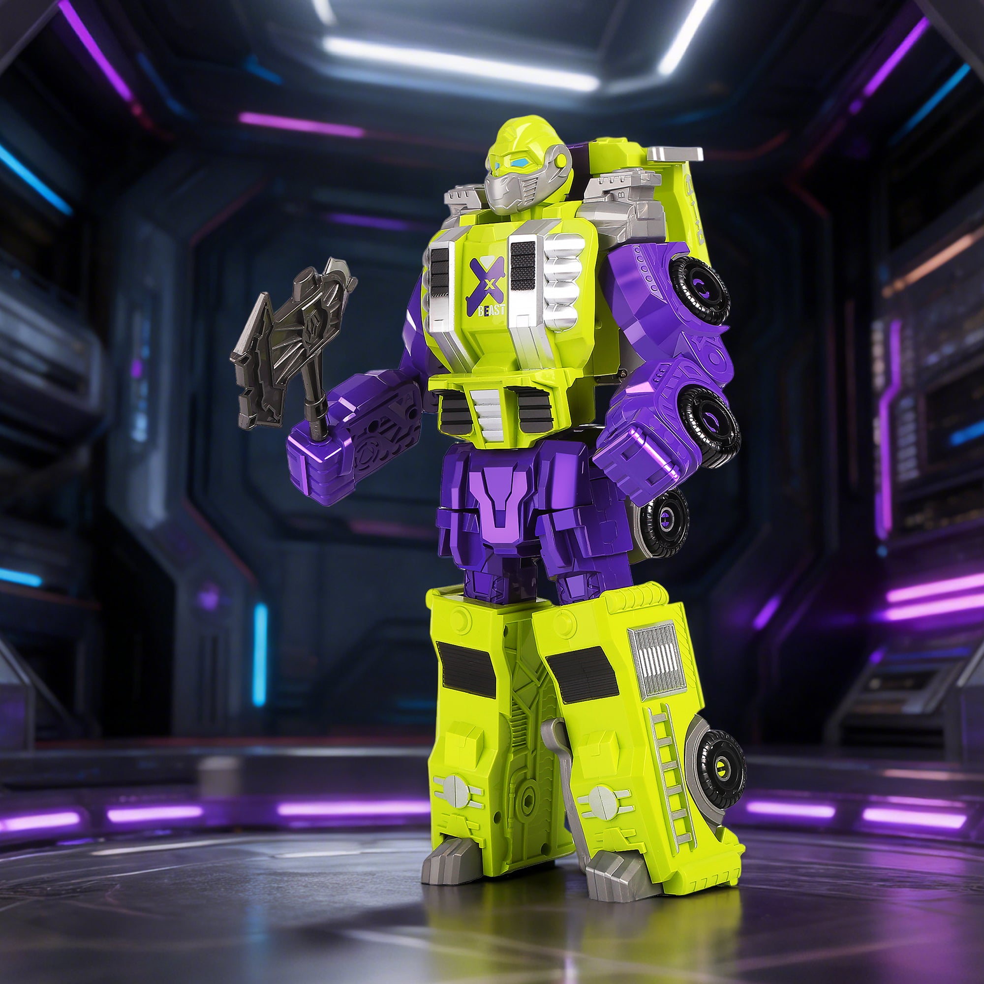 4-in-1 Magnetic Gorilla Transforming Robot Set