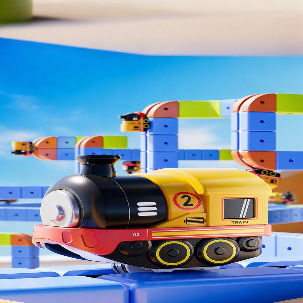 126 PCS Magnetic Electric Track Set