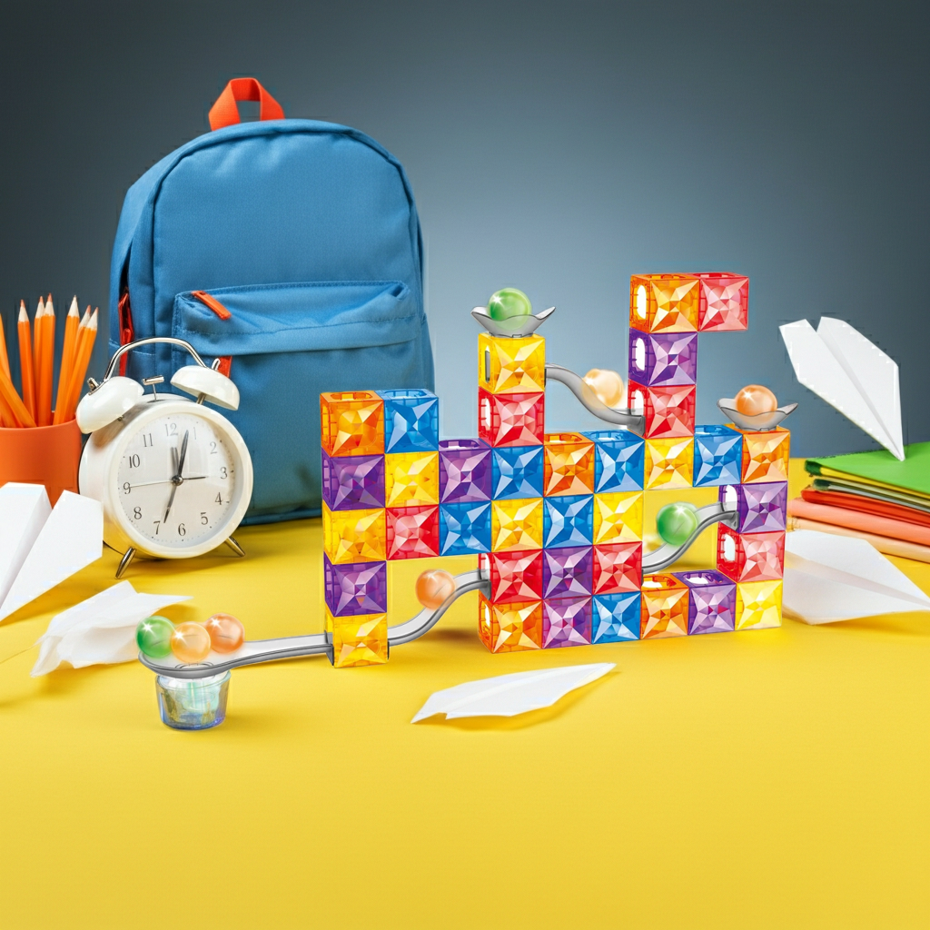 112-Piece Magnetic Maze Building Blocks