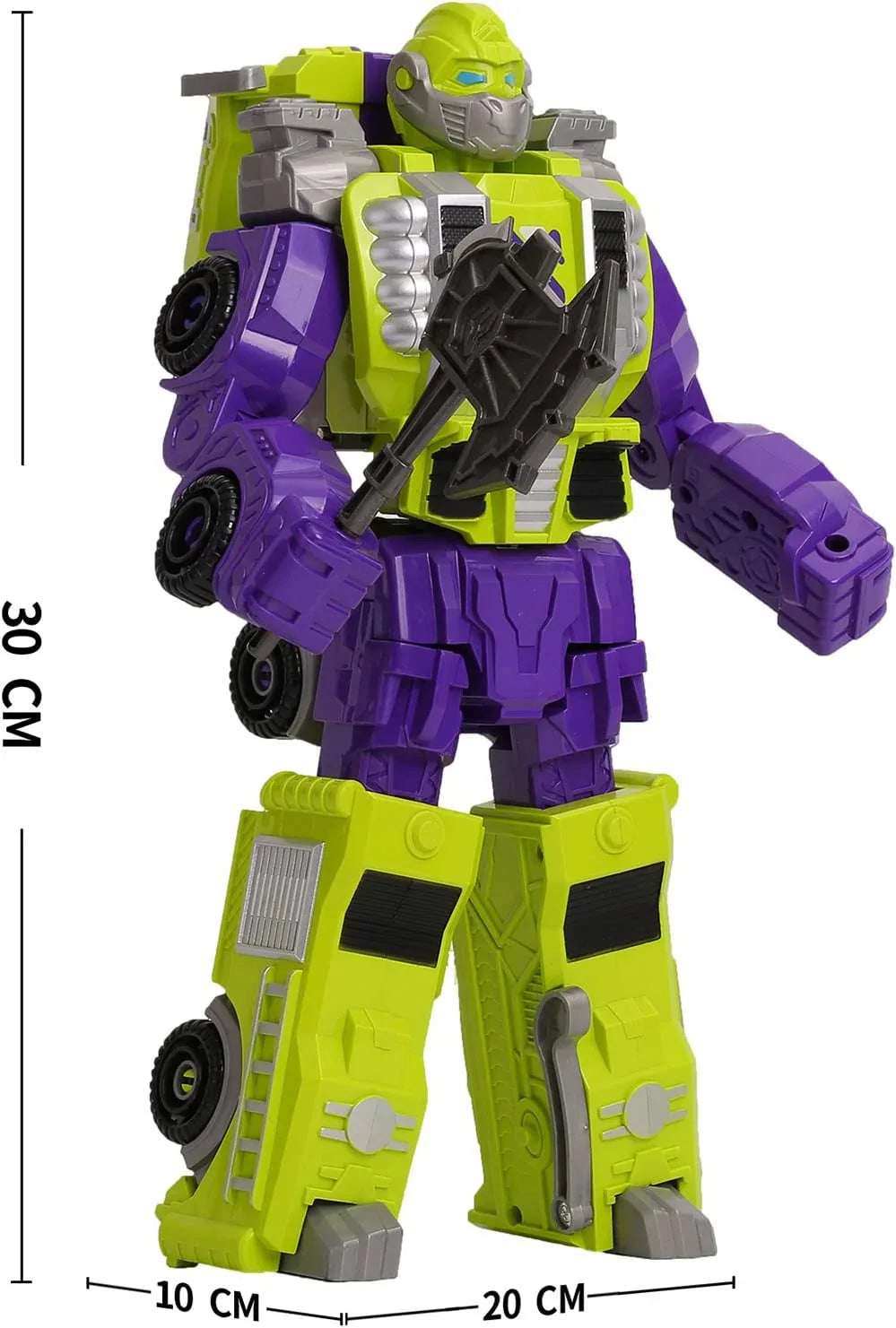 MIEBELY Toddler Robot Vehicles Set - 4Pcs Transforming Robots Toys for Kids - Magnetic Toys with Sturdy Connectors, Easy DIY Assembly Function - 4-in-1 Educational STEM for 3 4 5 6 Year Old Boys - MIEBELY