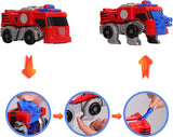 MIEBELY Transforming Toys – Lion Robot Action Figure – Magnetically Assembled Robot Toy for Kids – All in One Design Transforms in Vehicle, Animal, Robot – Includes War Knife (Lion Robot)