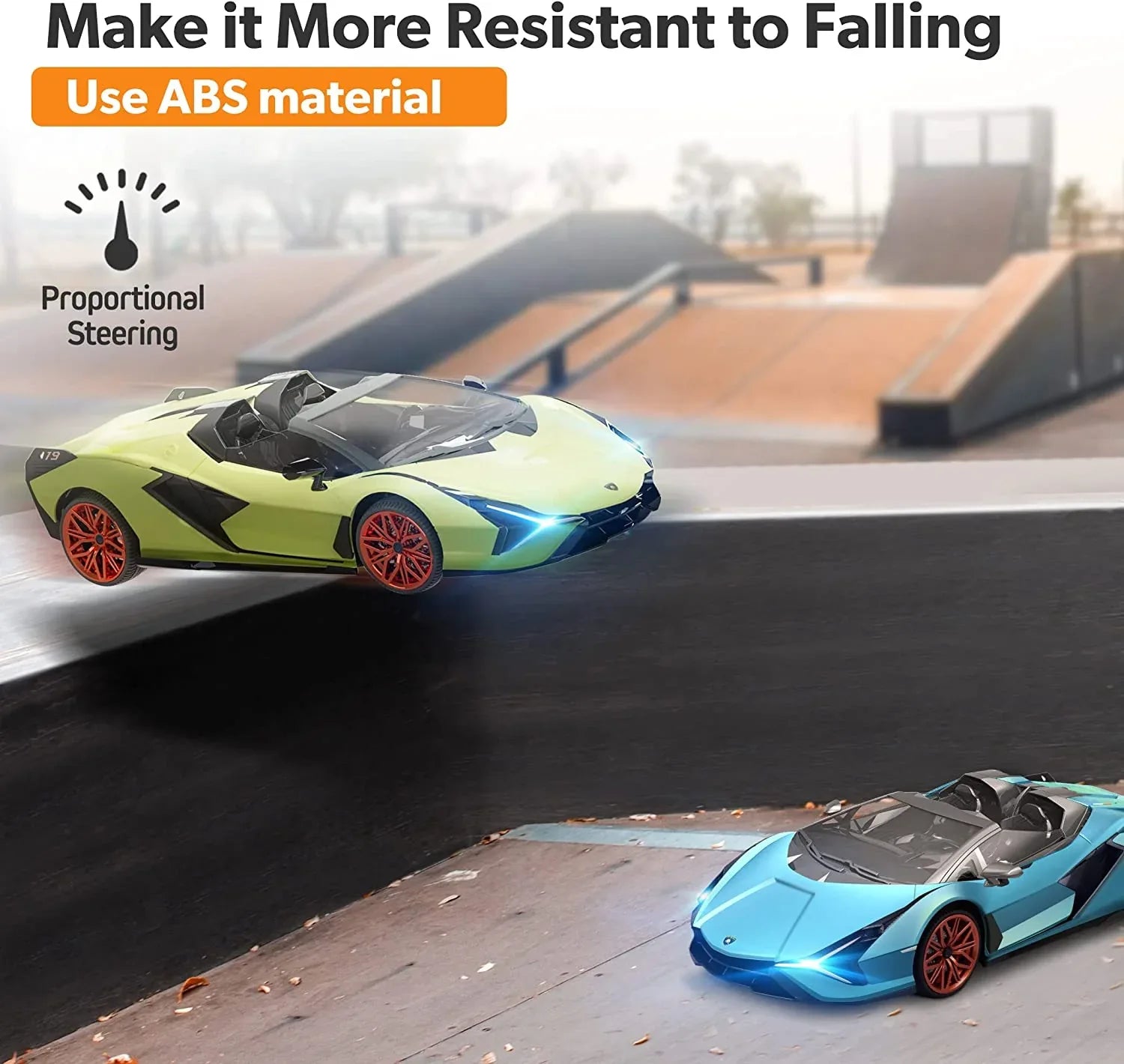 MIEBELY Lamborghini Remote Control Car, 1:12 Scale Lambo Rc Cars 7.4V 900mAh Officially Licensed 12Km/h Fast Toy Car with Led Light 2.4Ghz Model Car for Adults Boys Girls Birthday Ideas Gift - Green - MIEBELY