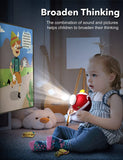 MIEBELY Story Projector,Learning Toys for 2 Year Olds Boys Girls , Kids Storybook Projector Toddler Educational with 5 Stories,Educational Toys with Bedtime Stories,Night Light Birthday Gifts Red