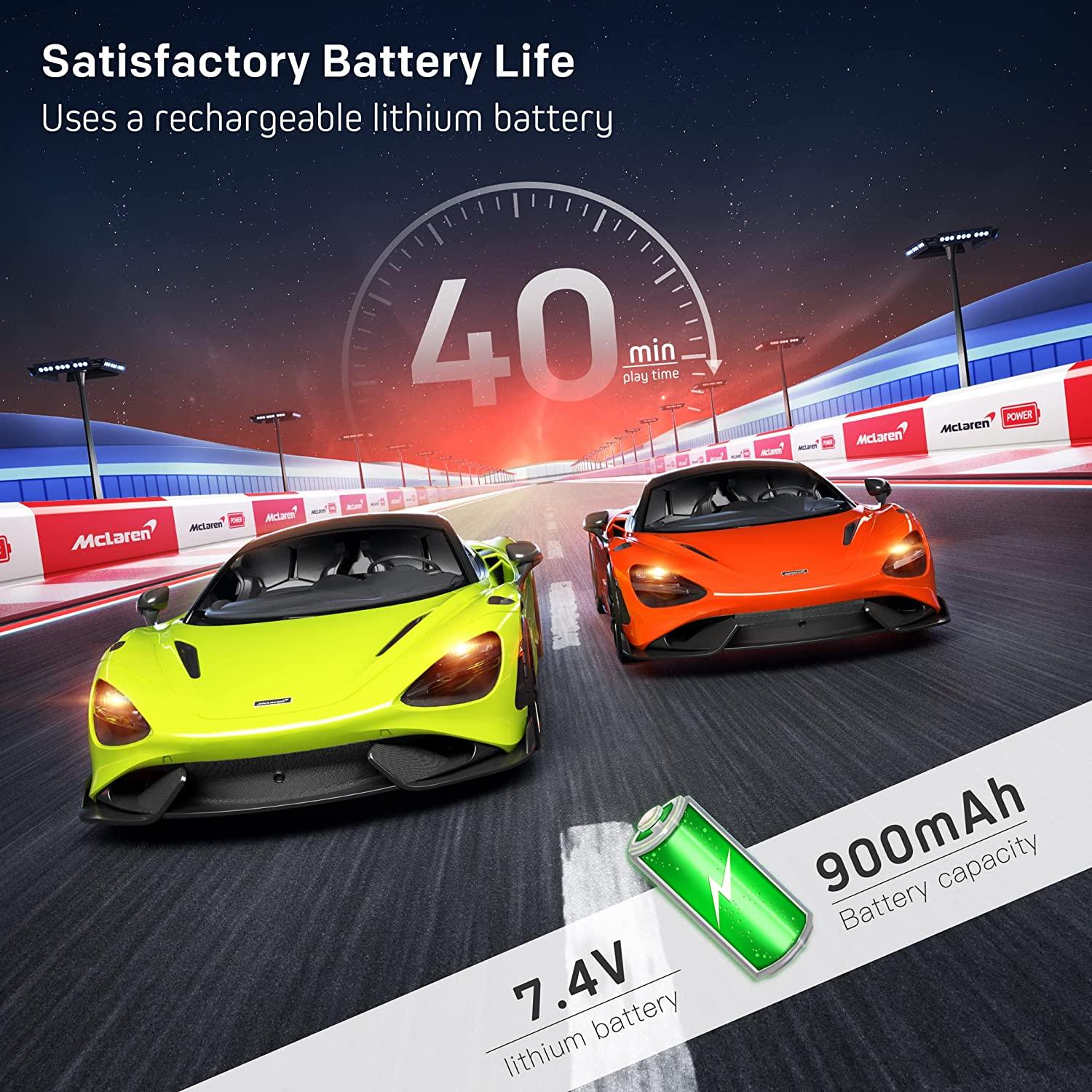 MIEBELY Remote Control Car, McLaren Rc Cars Officially Licensed 1/12 Scale 7.4V 900mAh Toy Car with 12km/h Fast Model Car Headlight for Adults Kids Boys Age 6-12 Year Birthday Ideas Gift Green - MIEBELY