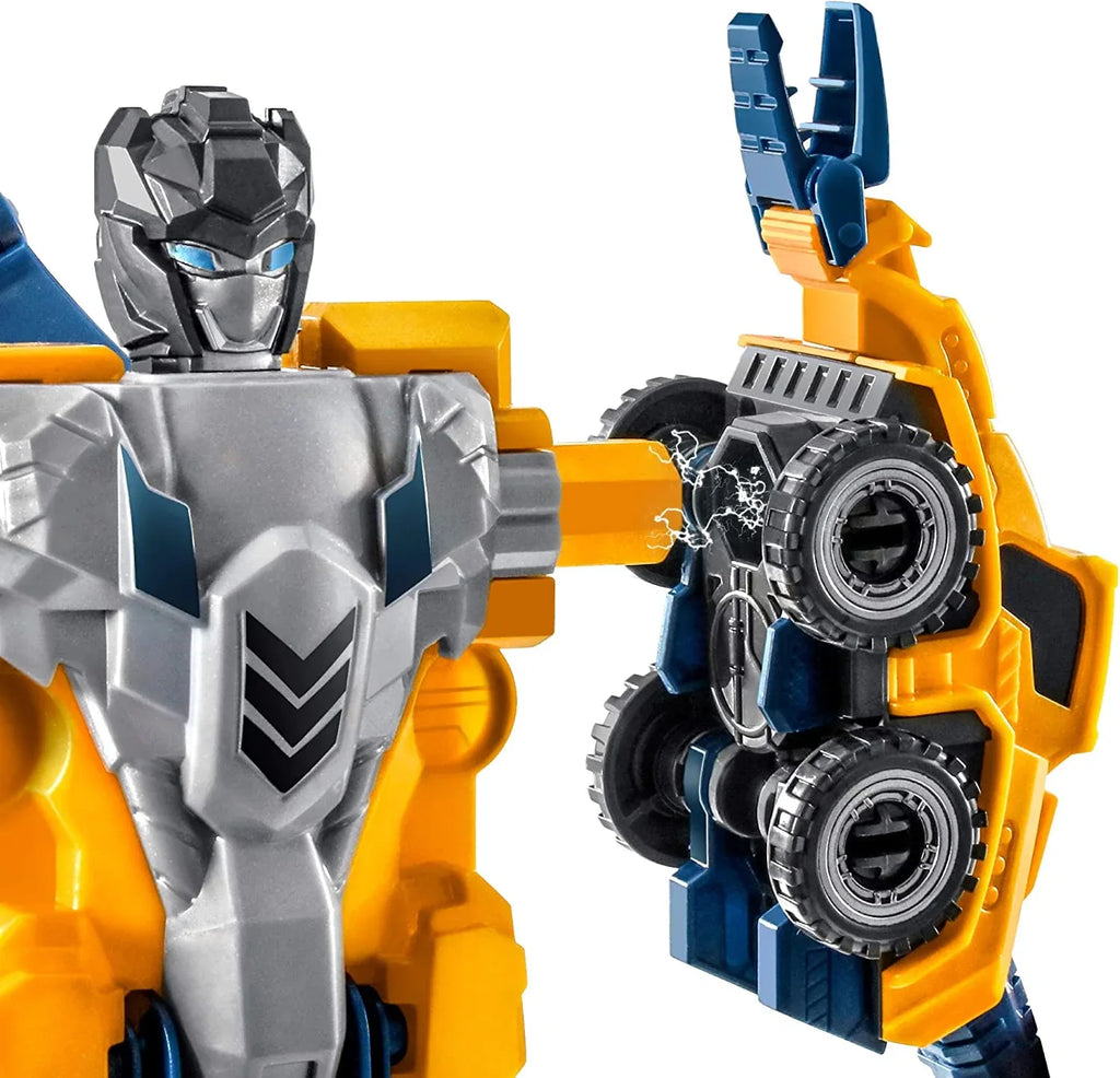 MIEBELY Toddler Robot Construction Vehicles Set – 5Pcs Transforming Robots for Kids - Magnetic Toys with Sturdy Connectors – Easy DIY Assembly Function – 5-in-1 Educational STEM Toys - MIEBELY