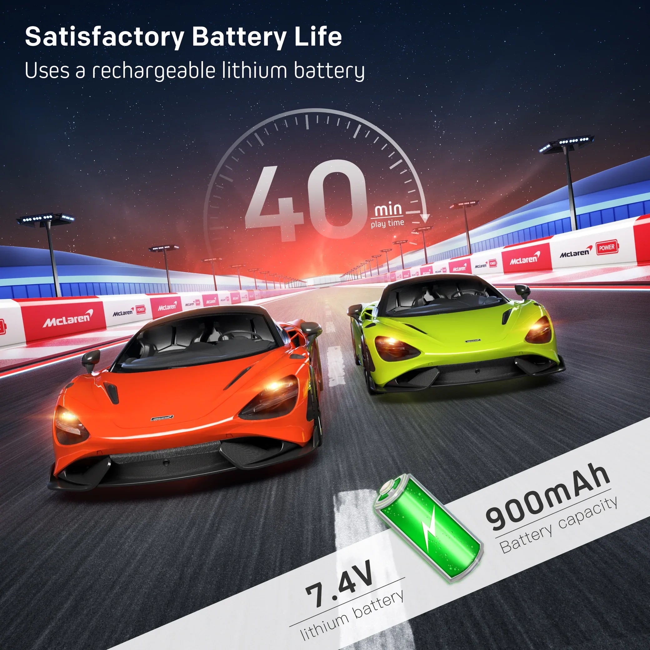 MIEBELY Remote Control Car, McLaren Rc Cars Officially Licensed 1/12 Scale 7.4V 900mAh Toy Car with 12km/h Fast Model Car Headlight for Adults Kids Boys Age 6-12 Year Birthday Ideas Gift Orange - MIEBELY